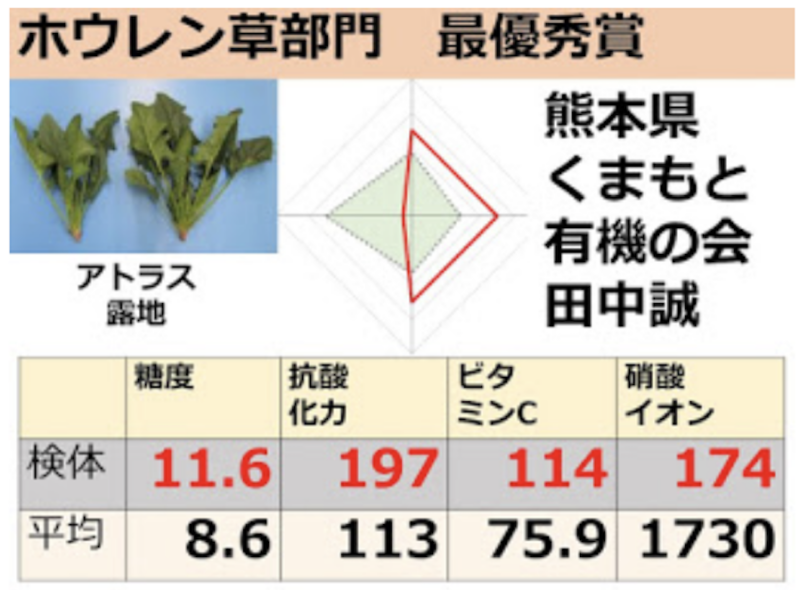 栄養価の高いほうれん草